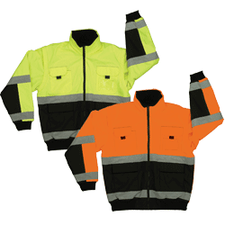 ANSI Class 3 Hi-Visibility Reversible Bomber Jacket