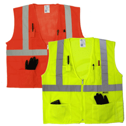 ANSI Class 2 Safety Vest, Lime or Orange Mesh