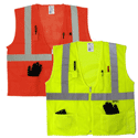 ANSI Class 2 Safety Vest, Lime or Orange Mesh