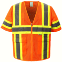 ANSI Class 3 Mesh Safety Vest, Orange