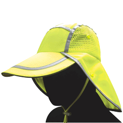 Sunhat w/Neck Shade - Lime. On