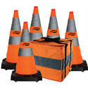 Collapsible Safety Cones, 28"