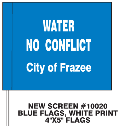 Screen# 10020 Blue Flag - Whit