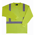 ANSI Class 2 Hi-Vis Birdseye Mesh Long Sleeve T-Shirt