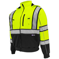 ANSI Class 3 FrogWear® Lined Hooded Sweatshirt - Heavy Weight