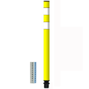 60" Yellow Marker Post with Tw