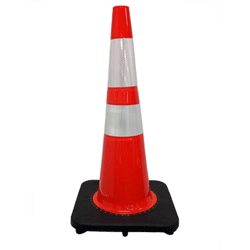 28" PVC Traffic Cone, 7 lbs. w