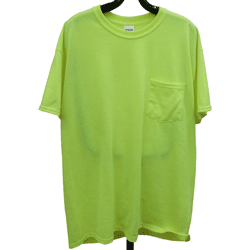 T-Shirt - 50/50 Cotton/Poly, Lime with No Reflective Striping