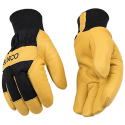 Kinco 1937KW Lined Grain Deerskin Glove with Knit Wrist