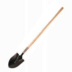 Shovel - Round Point, Wood Han