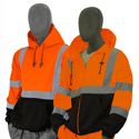 ANSI Class 3 Hi-Vis Sweatshirt - Orange/Black