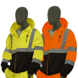 ANSI Class 3 Hi-Vis Lined Sweatshirt - Heavy Weight