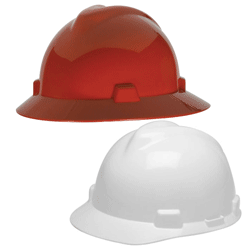 MSA V-Gard Hard Hat w/ 4-Pt Ratchet Suspension