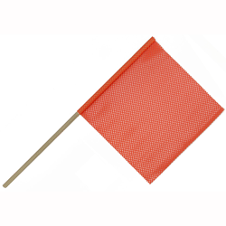 Orange Mesh Flag 18"x18"x36" -