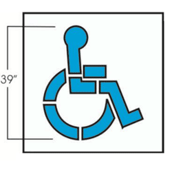 Handicap Symbol, Stencil  39"