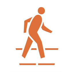 Pedestrian Crossing Symbol, 4'