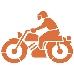 Stencil, Motorcyle Symbol, 44"