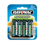 D Cell Rechargable 2 pack Batt