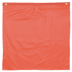 Vinyl Orange Flag 18"x18" w/Tw
