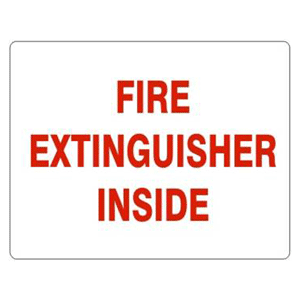 3"x5" Fire Extinguisher Inside