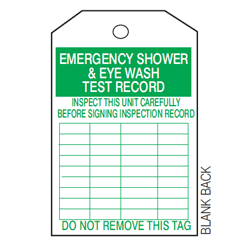 Tag - Emergency Shower & Eye W