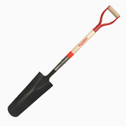 Razor-Back Drain Spade, Wood D