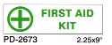 2.25"x9" First Aid Kit - Adhes